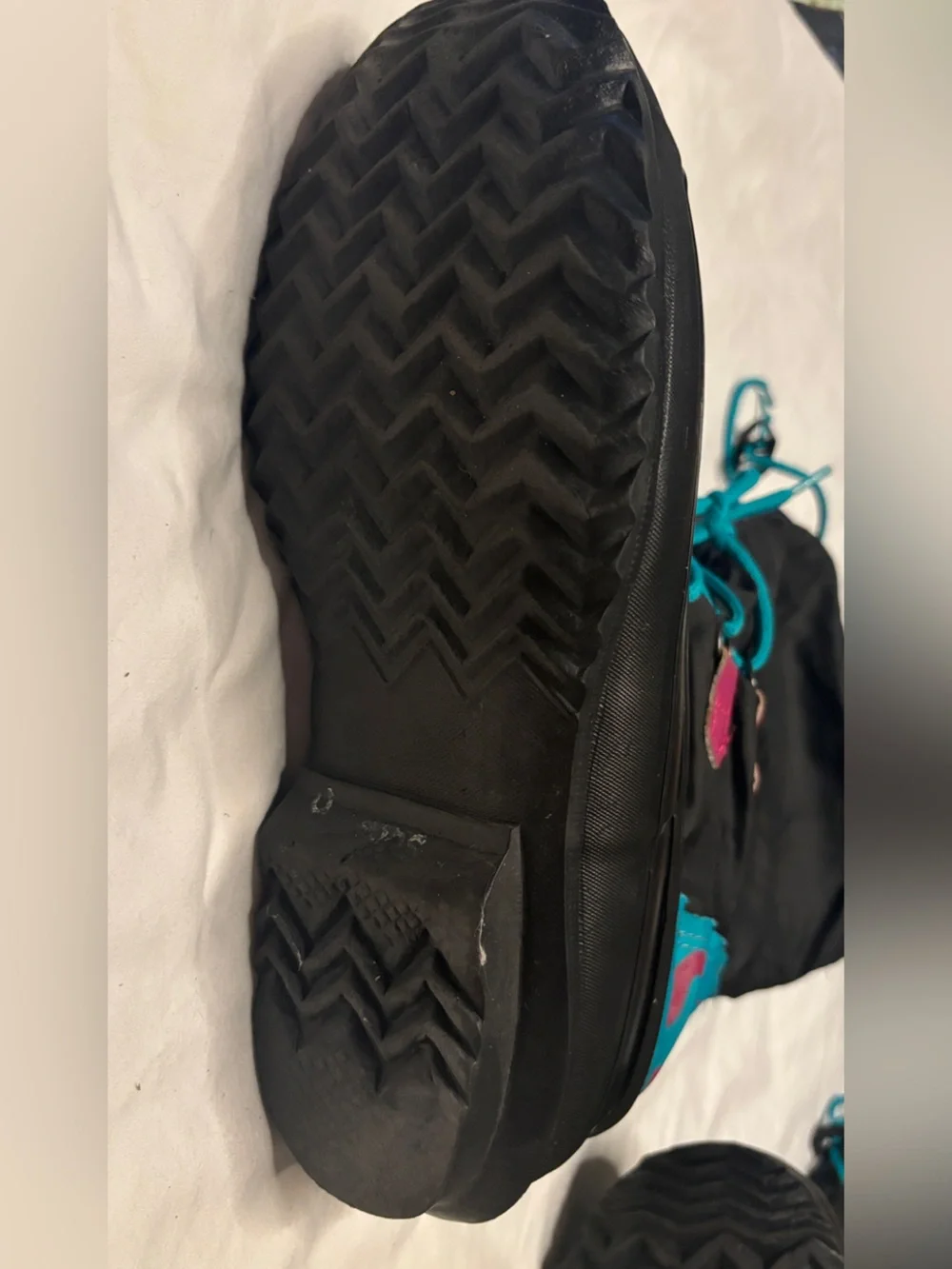 Vintage Sorel Women’s Size 9 Snow Boots Made in Canada Black Teal Pink Insulated